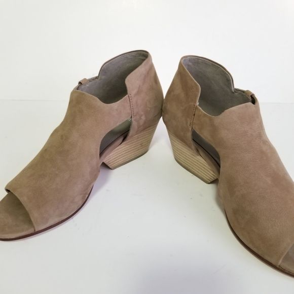 eileen fisher peep toe booties